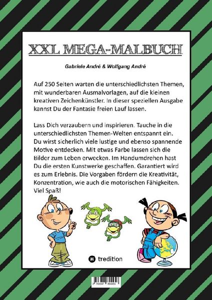 Produktbild: Mega Malbuch - 250 Seiten - Lustige Motive - Spannende Themen - Verschiedene Welten - ein Abenteuer f&uuml;r Zeichner