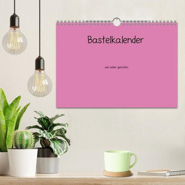 Produktbild: Bastelkalender - Pink (Wandkalender 2027 DIN A4 quer), CALVENDO Monatskalender
