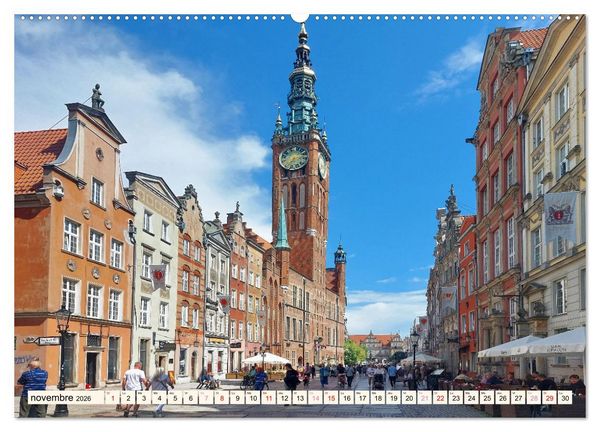 Produktbild: GDANSK - Ville portuaire de r&ecirc;ve en Pologne (Calendrier mural 2026 DIN A2 vertical) calendrier de bureau