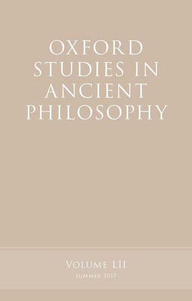 Produktbild: Oxford Studies in Ancient Philosophy, Volume 52