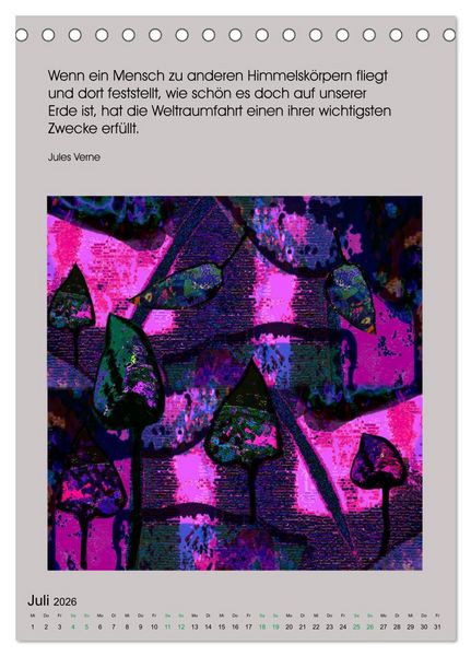 Produktbild: NaturVisionen (Tischkalender 2026 DIN A5 hoch), CALVENDO Monatskalender