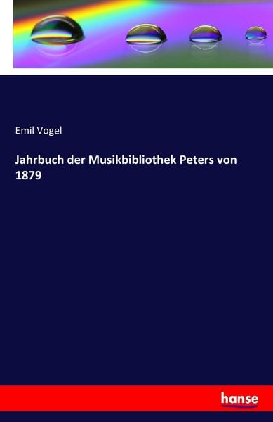 Produktbild: Jahrbuch der Musikbibliothek Peters von 1879