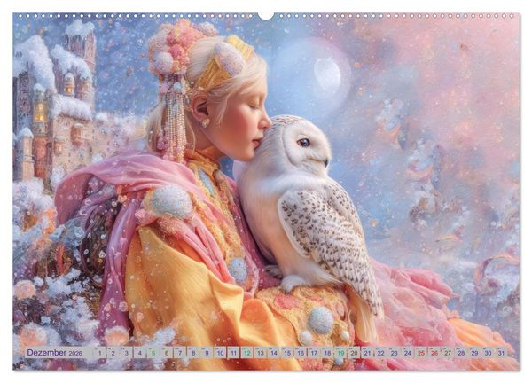 Produktbild: Traumhafte Sph&auml;ren - Mensch und Tier in Symbiose (Wandkalender 2026 DIN A2 quer), CALVENDO Monatskalender