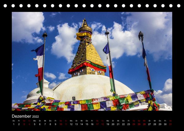 Produktbild: Mystisches Nepal - Am Fu&szlig;e des Himalaya (Tischkalender 2022 DIN A5 quer)