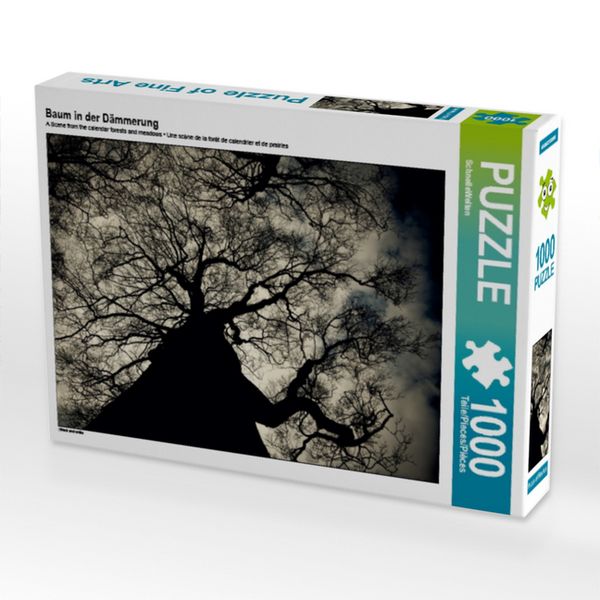 CALVENDO Puzzle Baum in der Dämmerung | 1000 Teile Lege-Größe 64x48cm Foto-Puzzle für glückliche Stunden