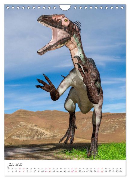 Produktbild: Dinosaurier aus der Vergangenheit (Wandkalender 2026 DIN A4 hoch), CALVENDO Monatskalender