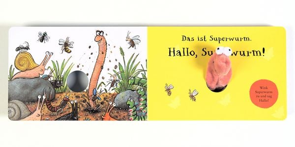 Produktbild: Superwurm-Fingerpuppenbuch