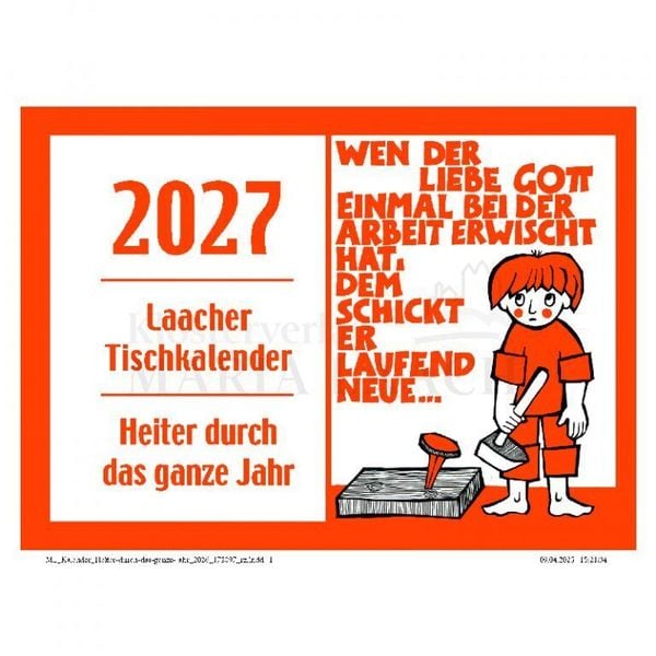 Produktbild: Laacher Tischkalender - Heiter durch das Jahr 2027