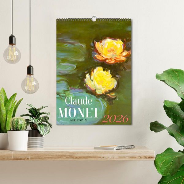 Produktbild: Claude Monet Impressionen 2026 (Wandkalender 2026 DIN A3 hoch), CALVENDO Monatskalender