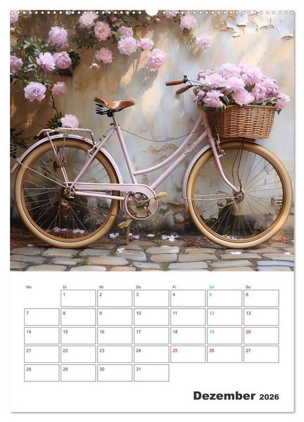 Produktbild: Fahrradpoesie (Wandkalender 2026 DIN A2 hoch), CALVENDO Monatskalender