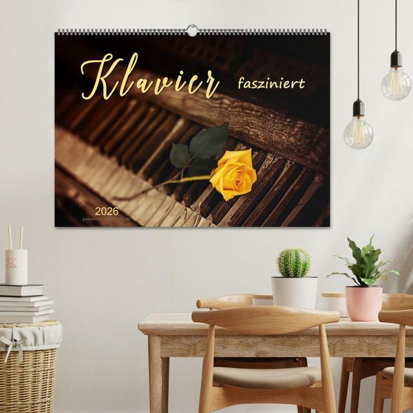 Produktbild: Klavier fasziniert (Wandkalender 2026 DIN A2 quer), CALVENDO Monatskalender