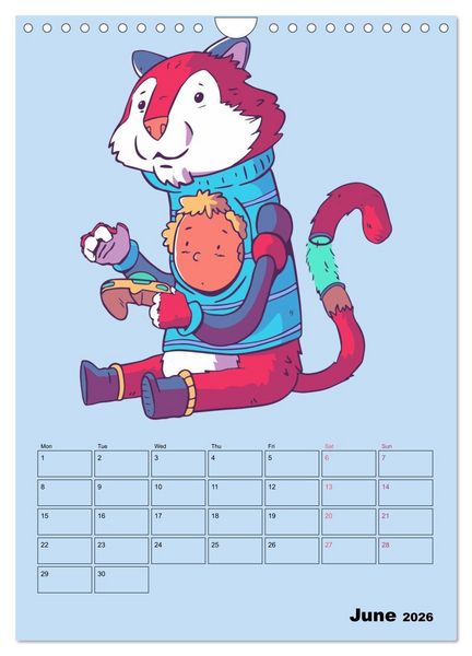 Produktbild: Funny Gamer Animals (Wall Calendar 2026 DIN A4 portrait), CALVENDO 12 Month Wall Calendar