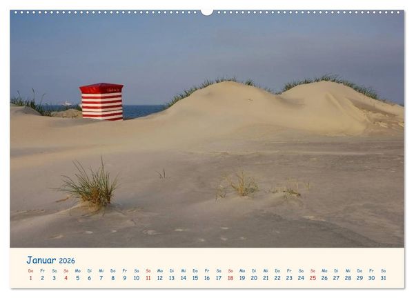 Produktbild: Urlaub auf Borkum (hochwertiger Premium Wandkalender 2026 DIN A2 quer), Kunstdruck in Hochglanz