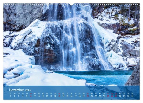 Produktbild: Faszinierende Naturschauspiele - imposante Klamm und Wasserfall Fotografie (hochwertiger Premium Wandkalender 2026 DIN A2 quer), Kunstdruck in Hochglanz