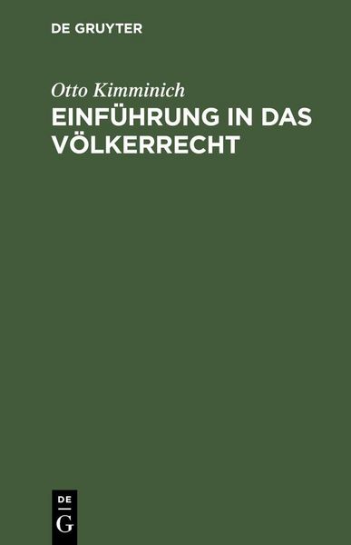 Produktbild: Einf&uuml;hrung in das V&ouml;lkerrecht