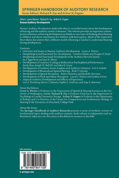 Produktbild: Human Auditory Development