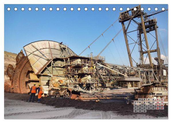 Produktbild: Giganten im Tagebau Garzweiler II (Tischkalender 2026 DIN A5 quer), CALVENDO Monatskalender