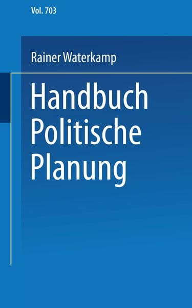 Produktbild: Handbuch politische Planung