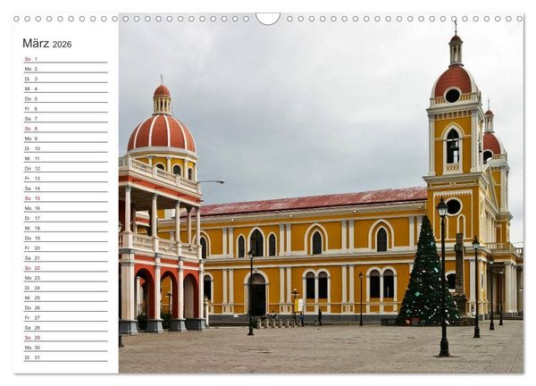 Produktbild: Nicaragua - Vulkane und Kolonialarchitektur (Wandkalender 2026 DIN A3 quer), CALVENDO Monatskalender