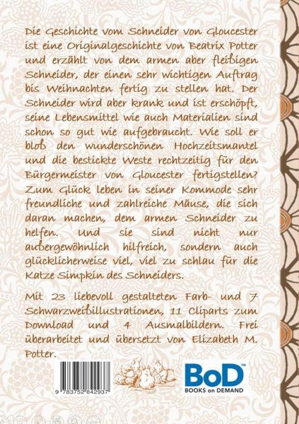 Produktbild: Die Geschichte vom Schneider von Gloucester (inklusive Ausmalbilder und Cliparts zum Download)