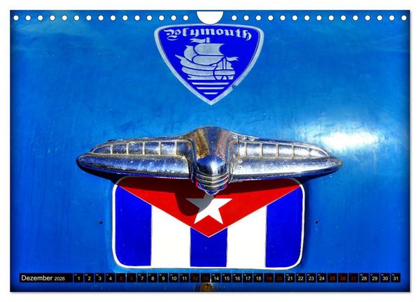 Produktbild: PLYMOUTH '50 - Ein US-Oldtimer in Havanna (Wandkalender 2026 DIN A4 quer), CALVENDO Monatskalender