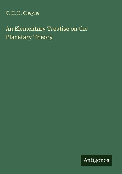 Produktbild: An Elementary Treatise on the Planetary Theory