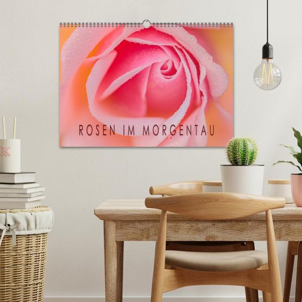 Produktbild: Rosen im Morgentau (Wandkalender 2026 DIN A3 quer), CALVENDO Monatskalender