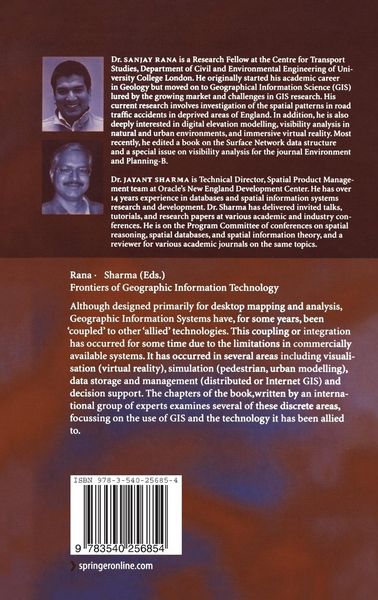 Produktbild: Frontiers of Geographic Information Technology
