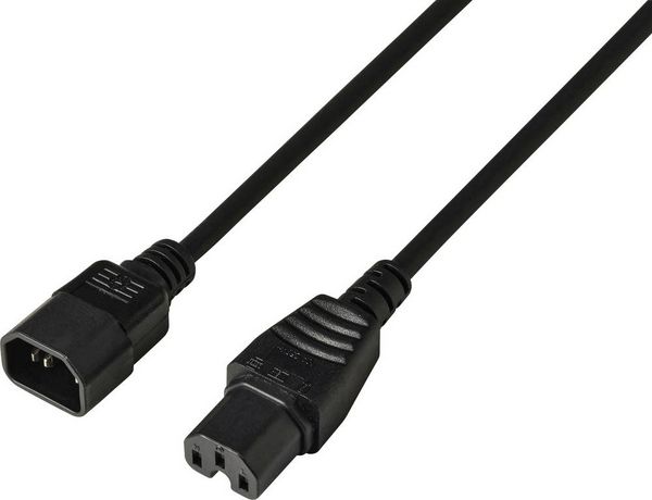 Produktbild: Sygonix SY-7154268 Strom Netzkabel Schwarz 3.00m