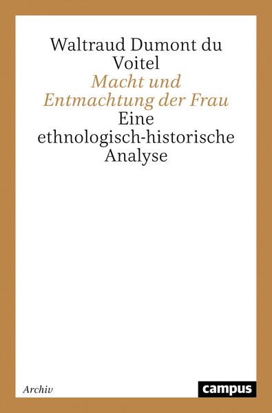 Produktbild: Macht und Entmachtung der Frau