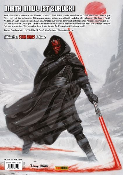 Produktbild: Star Wars Comics: Darth Maul - Schwarz, Wei&szlig; & Rot Deluxe