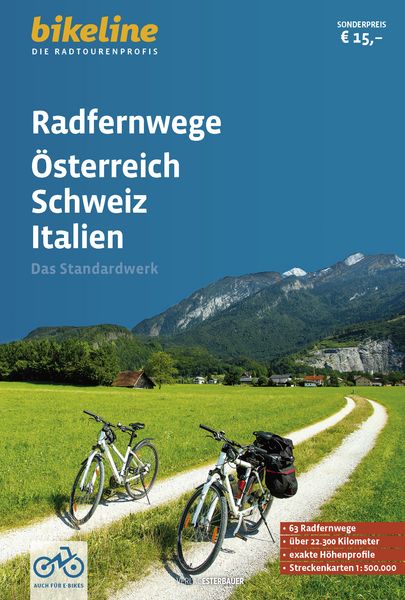 Produktbild: Radfernwege &Ouml;sterreich, Schweiz, Italien