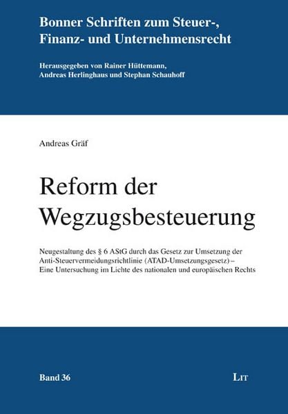 Produktbild: Reform der Wegzugsbesteuerung