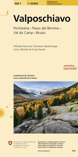 Produktbild: 469T Valposchiavo Wanderkarte