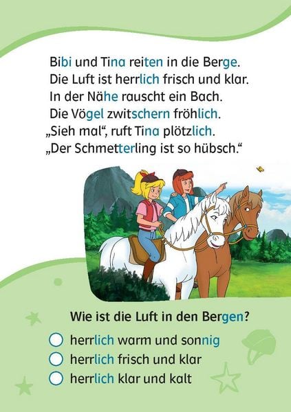 Produktbild: Lesefuchs Bibi & Tina: Leser&auml;tsel Lesestufe 1, Band 1