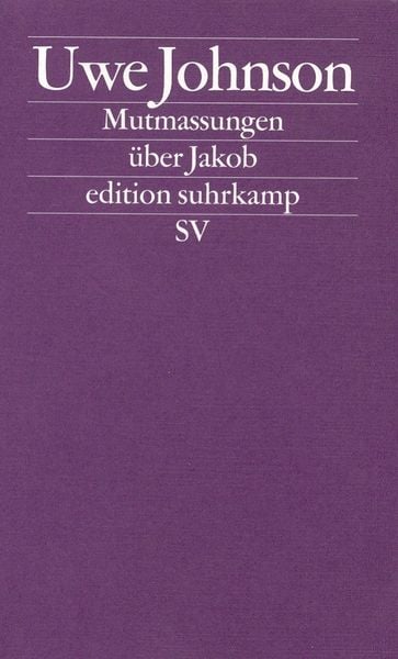 Produktbild: Mutmassungen &uuml;ber Jakob