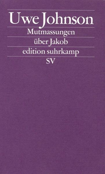Produktbild: Mutmassungen &uuml;ber Jakob