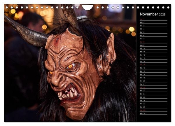 Produktbild: Krampus Kalender 2026 (Wandkalender 2026 DIN A4 quer), CALVENDO Monatskalender