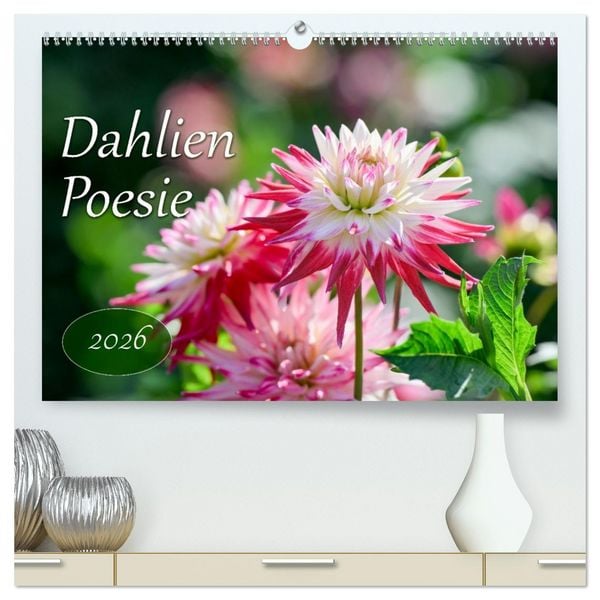 Produktbild: Dahlien Poesie (hochwertiger Premium Wandkalender 2026 DIN A2 quer), Kunstdruck in Hochglanz