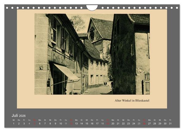 Produktbild: Saarland - vunn domols (frieher), Neue Ansichten vom Saarpfalz-Kreis (Wandkalender 2026 DIN A4 quer), CALVENDO Monatskalender