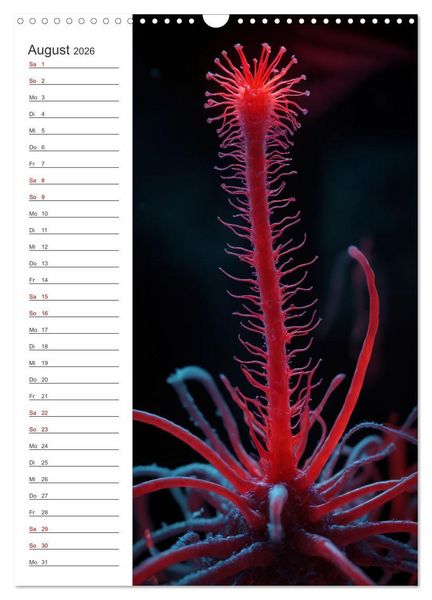 Produktbild: Leuchtende Mikroflora (Wandkalender 2026 DIN A3 hoch), CALVENDO Monatskalender