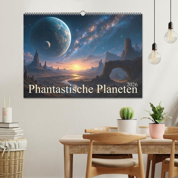 Produktbild: Phantastische Planeten (Wandkalender 2026 DIN A2 quer), CALVENDO Monatskalender