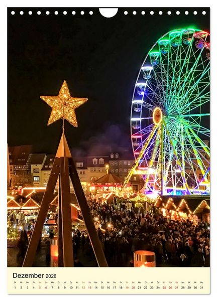 Produktbild: Geliebtes Erfurt (Wandkalender 2026 DIN A4 hoch), CALVENDO Monatskalender
