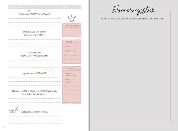 GuideMe Travel Memories "Weltenbummler" – Reisetagebuch