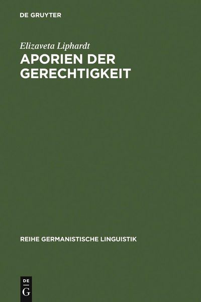 Produktbild: Aporien der Gerechtigkeit