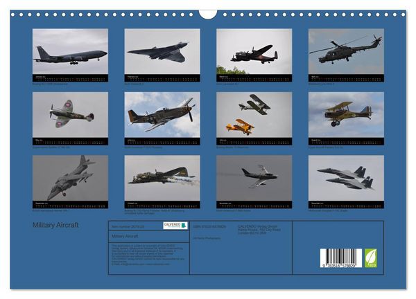 Produktbild: Military Aircraft (Wall Calendar 2026 DIN A3 landscape), CALVENDO 12 Month Wall Calendar