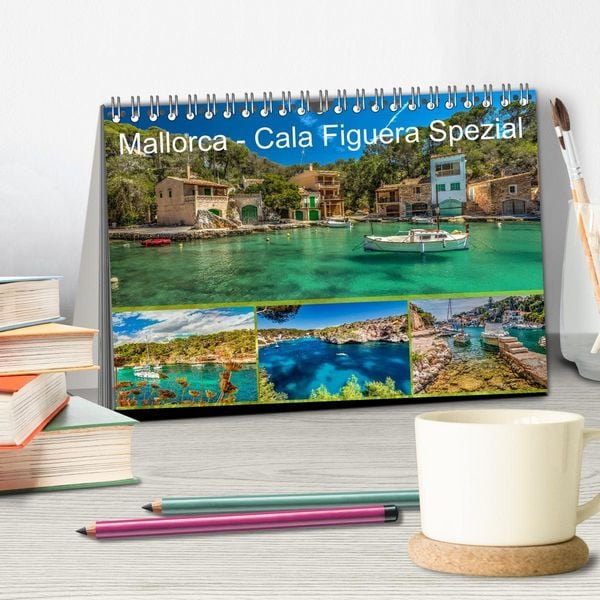 Produktbild: Mallorca - Cala Figuera Spezial (Tischkalender 2026 DIN A5 quer), CALVENDO Monatskalender