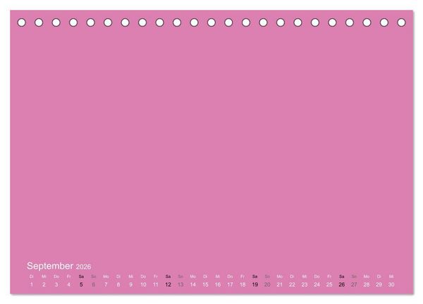 Produktbild: Bastelkalender - Pink (Tischkalender 2026 DIN A5 quer), CALVENDO Monatskalender