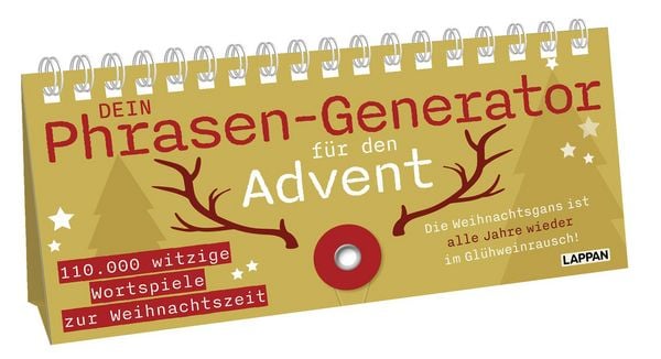 Dein Phrasen-Generator für den Advent, Gebundene Ausgabe von Lappan Verlag, Lappan, 978-3-8303-6447-4
