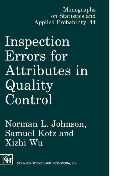 Produktbild: Inspection Errors for Attributes in Quality Control